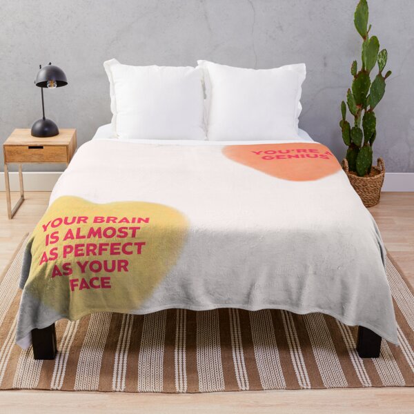 Item preview, Galentines Heart Genius Your Brain is almost as perfect as your face designed and sold by AshTreeCrtvCo.