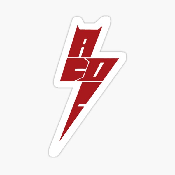 "Lightning Logo ACDC" Sticker for Sale by nancystory Redbubble