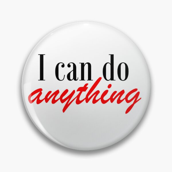 Item preview, I can do ANYTHING - Inspirational Quote (Red/Black) designed and sold by CheckleyRed.