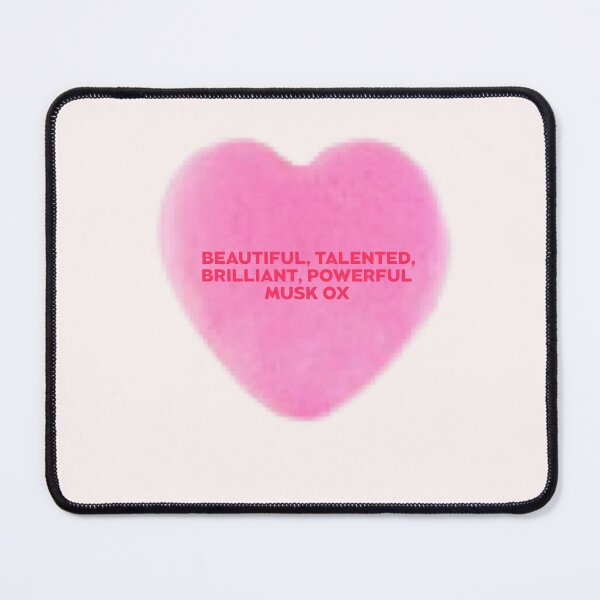 Item preview, Galentines heart Beautiful Talented Brilliant Powerful Musk Ox designed and sold by AshTreeCrtvCo.