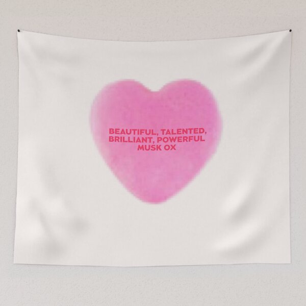 Item preview, Galentines heart Beautiful Talented Brilliant Powerful Musk Ox designed and sold by AshTreeCrtvCo.