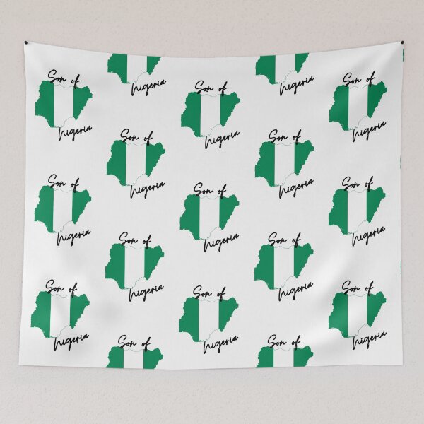 Item preview, Son of Nigeria Map Flag designed and sold by NovawayDirect.