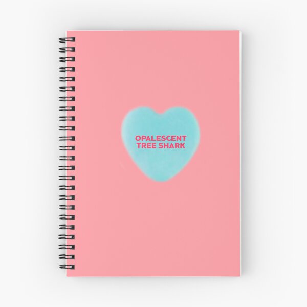Item preview, Galentines blue candy heart Opalescent Tree Shark designed and sold by AshTreeCrtvCo.