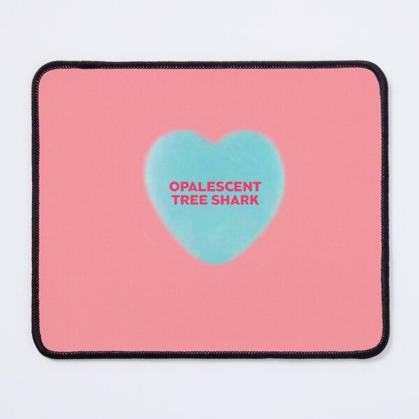 Item preview, Galentines blue candy heart Opalescent Tree Shark designed and sold by AshTreeCrtvCo.