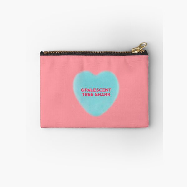 Item preview, Galentines blue candy heart Opalescent Tree Shark designed and sold by AshTreeCrtvCo.