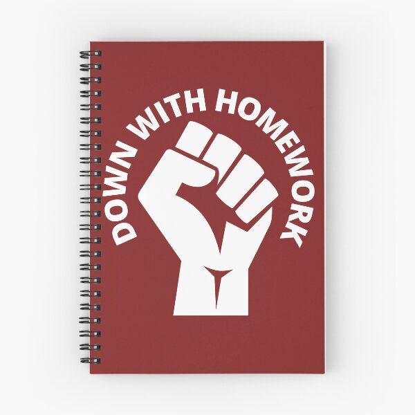 Item preview, Down With Homework, Funny School Design,  designed and sold by Coralgb.