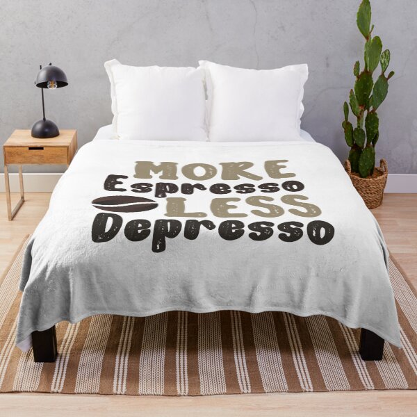 Item preview, More Espresso Less Depresso Funny Quotes designed and sold by anenastudio.