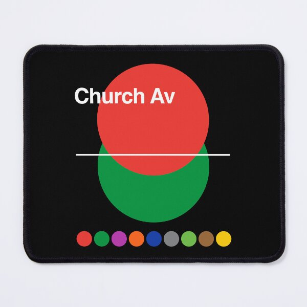 Item preview, Church Av Flatbush Brooklyn New York Subway designed and sold by ClickForMore.