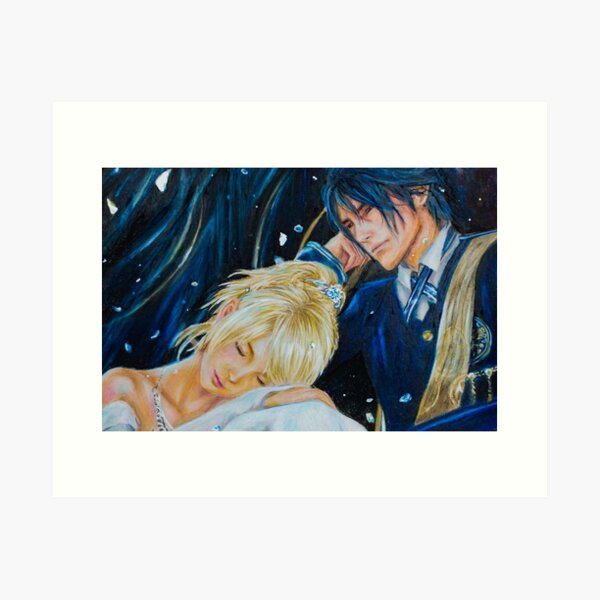 Item preview, Final Fantasy xv Lunafreya and Noctis Wedding Art designed and sold by stella974.