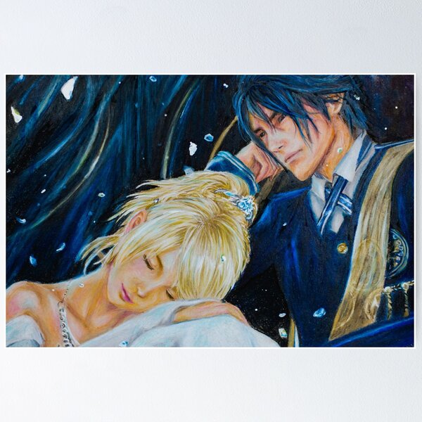 Vista previa del artículo con la obra «Final Fantasy xv Lunafreya y Noctis Wedding Art», diseñado y vendido por stella974.