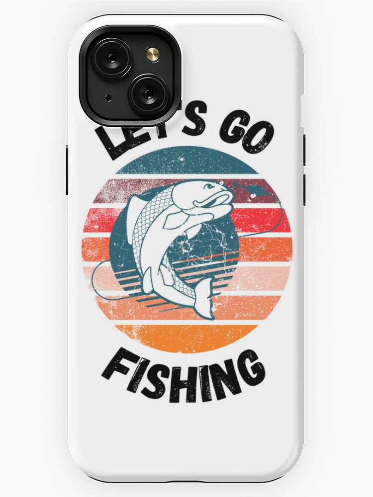 Gone Fishing Rod Fish Ocean Case For iPhone 15 Pro Max Plus 14