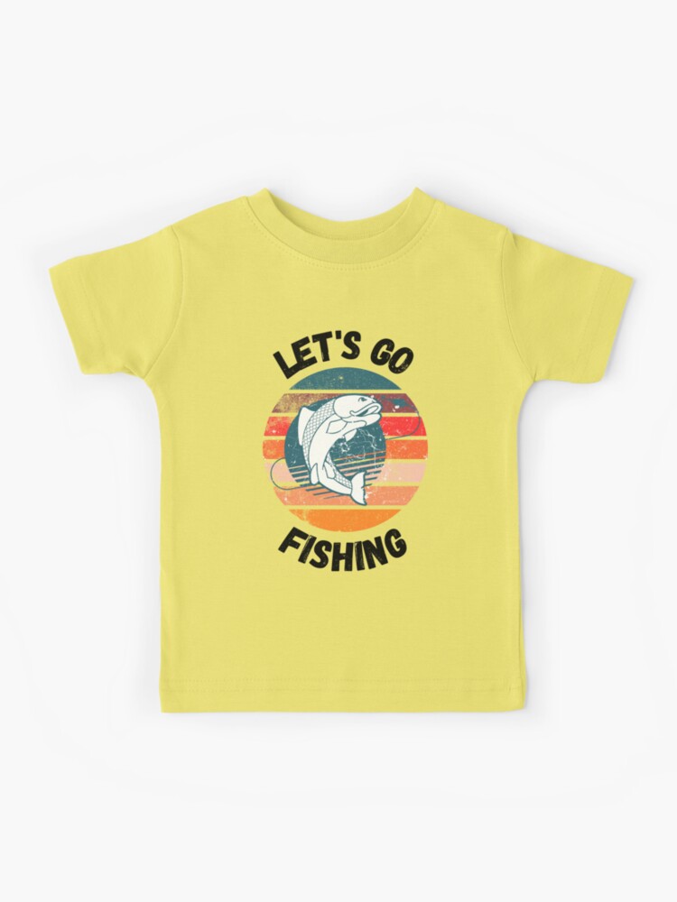 Let's Go Fishing Fish On A Hook | Kids T-Shirt