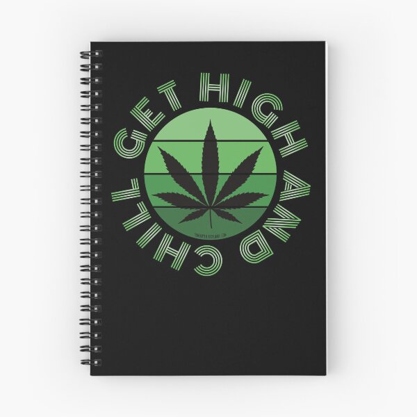 Item preview, Retro Vintage Sunset Green Pot leaf-Get high and chill designed and sold by YomeHayin.