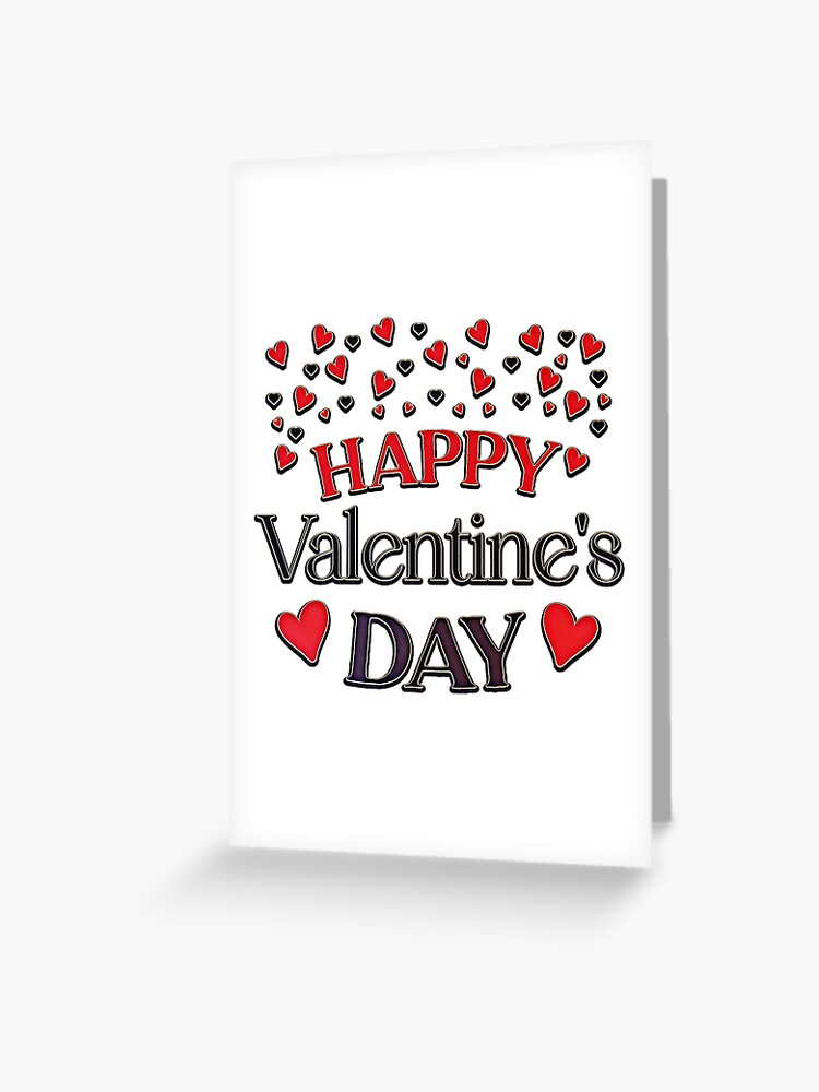 Happy Valentines Day Love Concept Trendy Retro Slogan In 60s 70s