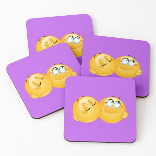 Item preview, Kissing and Hugging Emoticons designed and sold by Yael Weiss.