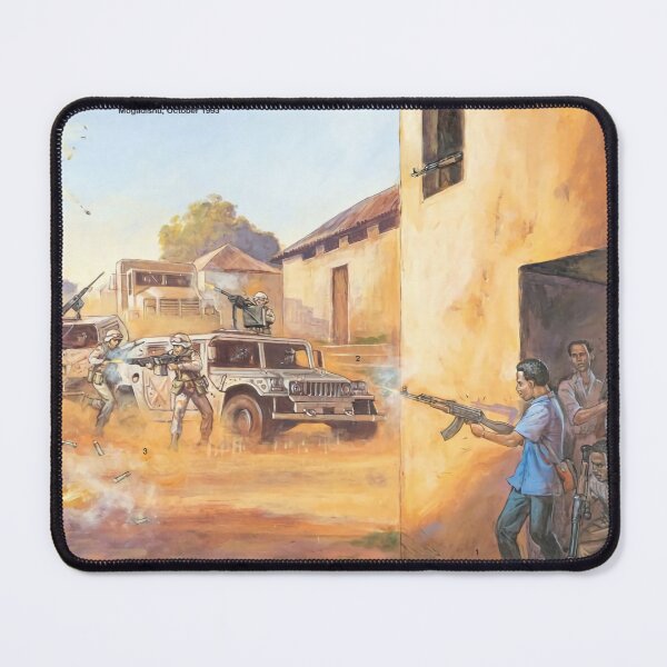 Item preview, A drawing of the Battle of Mogadishu designed and sold by VintageSomalia.