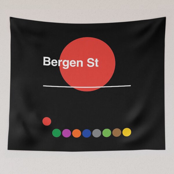 Item preview, Bergen Street Cobble Hill Brooklyn New York Subway designed and sold by ClickForMore.