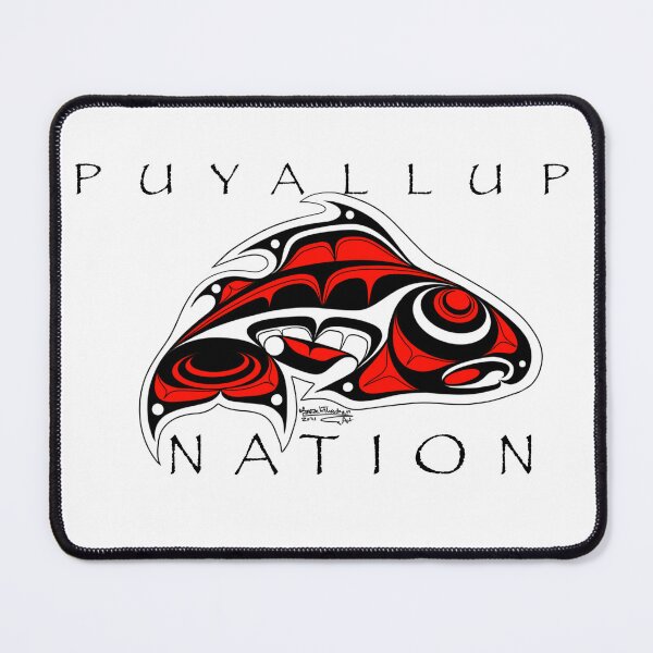 Item preview, Puyallup Nation salmon designed and sold by SpeakthunderArt.