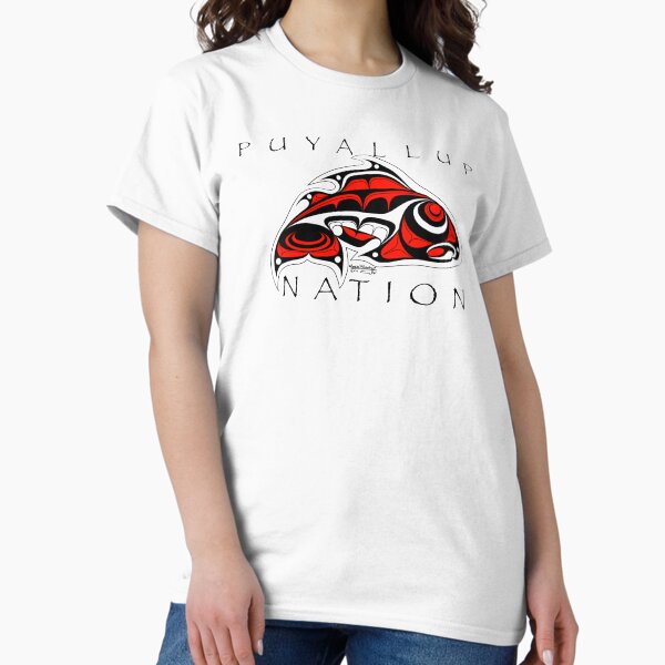Vista previa del artículo con la obra «Salmón de la Nación Puyallup», diseñado y vendido por SpeakthunderArt.