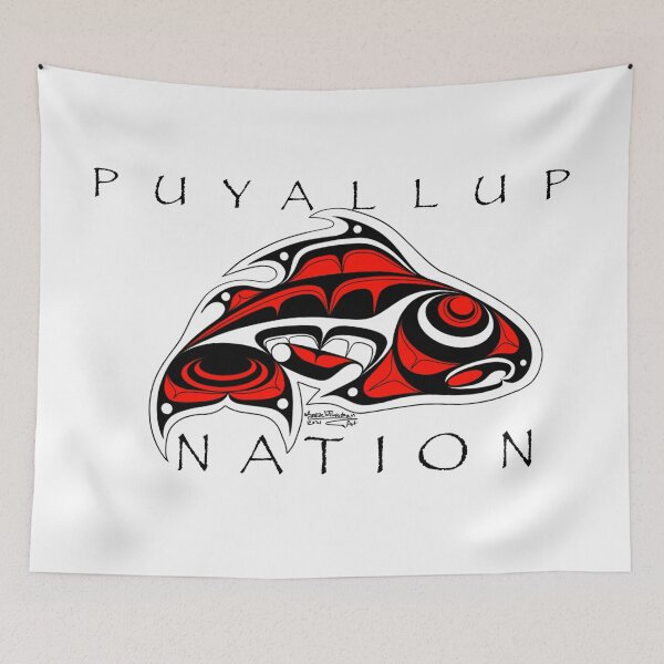 Item preview, Puyallup Nation salmon designed and sold by SpeakthunderArt.
