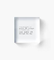 Hamilton Acrylic Block