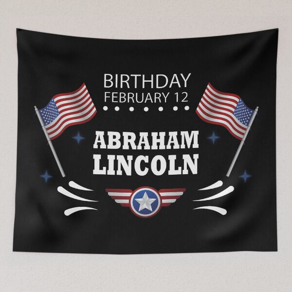 Item preview, Abraham Lincoln, birthday February 12 designed and sold by ahmedalsidi.