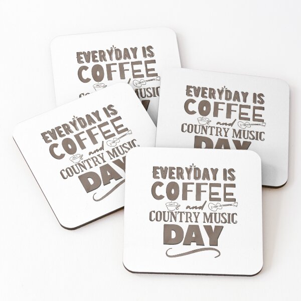 Item preview, Fueled By Coffee and Country Music Coffee Brown designed and sold by lineartdesigns.