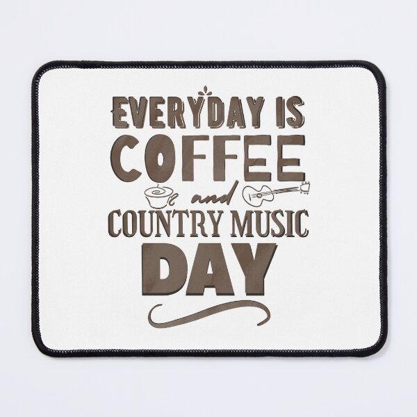 Item preview, Fueled By Coffee and Country Music Coffee Brown designed and sold by lineartdesigns.