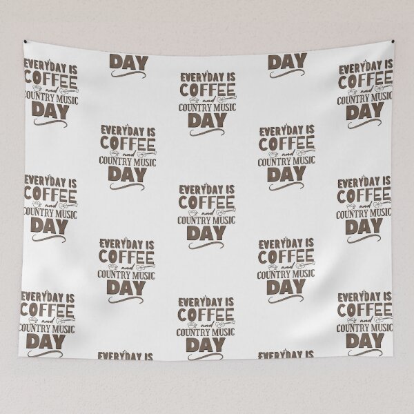 Item preview, Fueled By Coffee and Country Music Coffee Brown designed and sold by lineartdesigns.
