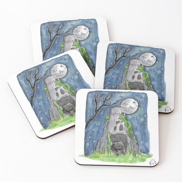 Item preview, Watercolor megalithic illustration designed and sold by Noushkanel.