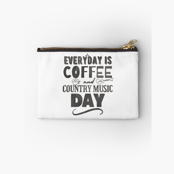 Item preview, Fueled By Coffee and Country Music Rustic Gray designed and sold by lineartdesigns.