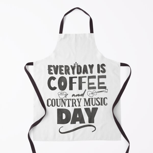 Item preview, Fueled By Coffee and Country Music Rustic Gray designed and sold by lineartdesigns.