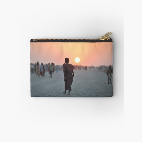 Item preview, A Somali girl walks down a road at sunset in an IDP camp near the town of Jowhar designed and sold by VintageSomalia.