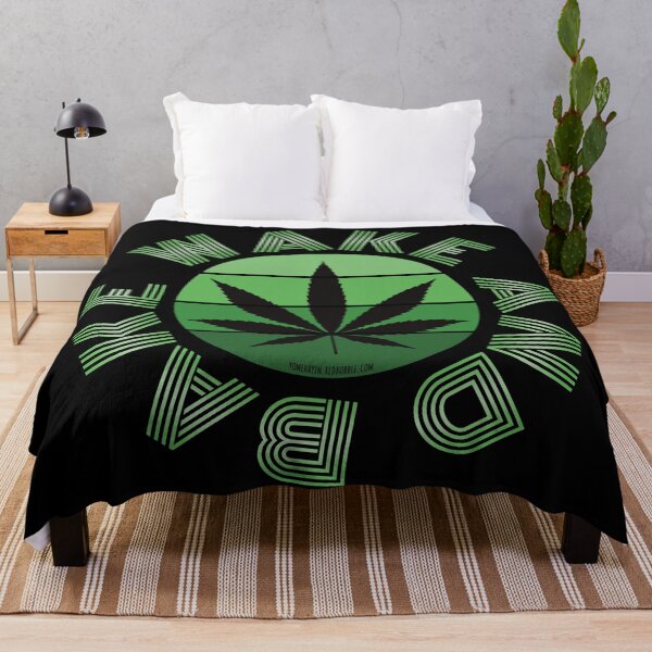 Item preview, Retro Vintage Sunset Green Pot leaf-wake and bake designed and sold by YomeHayin.