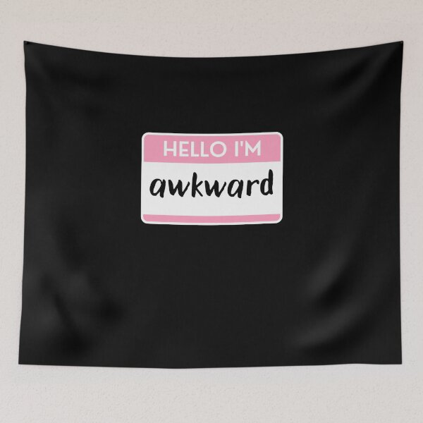 Item preview, Hello I'm Awkward Sticker designed and sold by allysonhat.