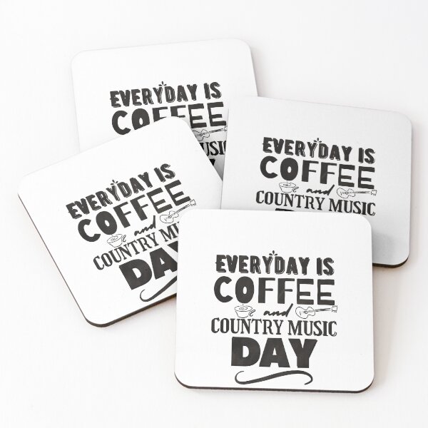 Item preview, Fueled By Coffee and Country Music Black Coffee designed and sold by lineartdesigns.