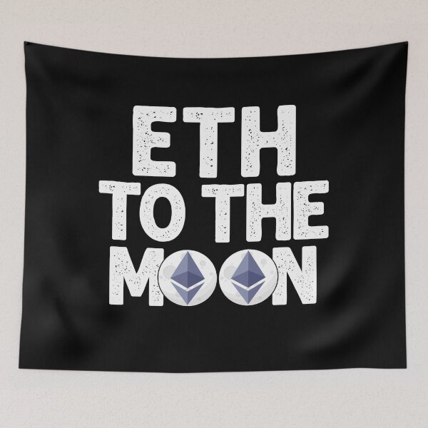 Artikelvorschau, Ethereum To The Moon - Lustiges ETH-Shirt, Krypto-Ethereum-Investor entworfen und verkauft von nft-millionaire.