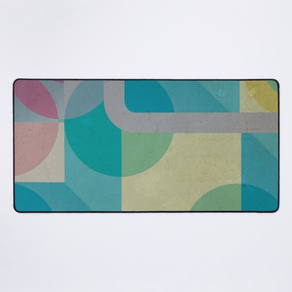 Item preview, Green abstract geometric composition designed and sold by korasi.