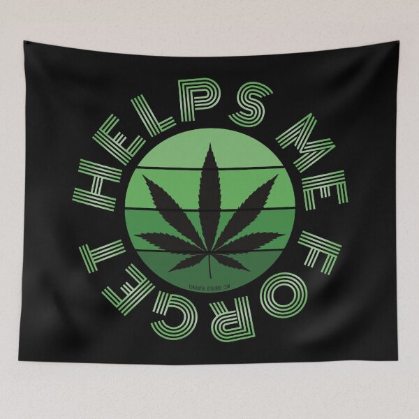 Item preview, Retro Vintage Sunset Green Pot leaf-helps me forget designed and sold by YomeHayin.