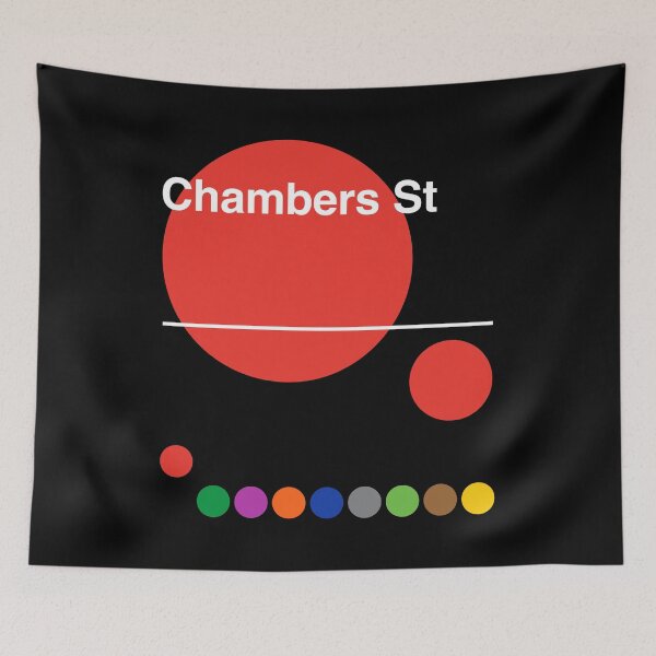 Item preview, Chambers Street TriBeca Financial District New York Subway designed and sold by ClickForMore.