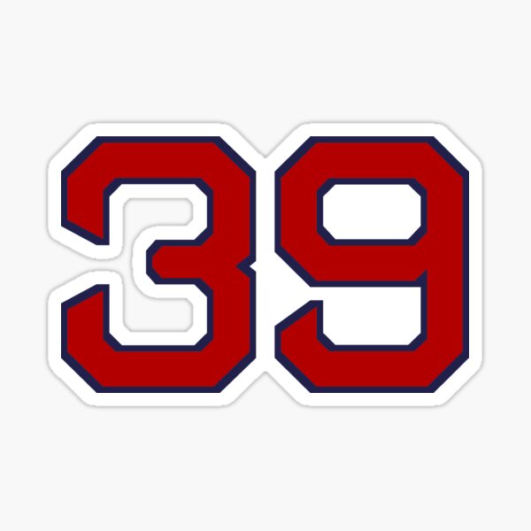 Kevin Kiermaier #39 Jersey Number Sticker for Sale by StickBall