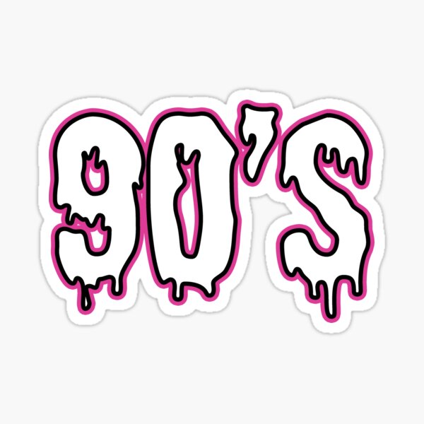 Back to 90s Stickers Party Supplies 90s Party Favors Decal Labels Self-Adhesive Adults Back to 1990s Stickers Colorful Letter Printed Craft Stickers