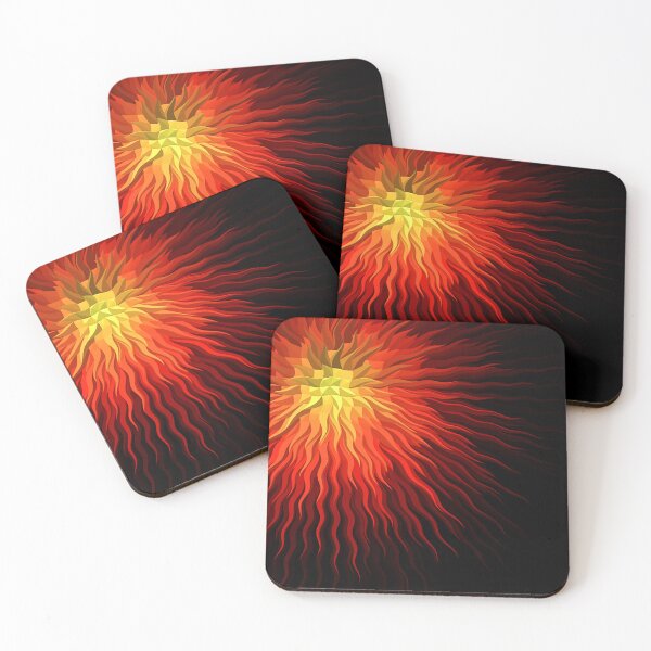 Item preview, Abstract yellow and Red Solar rays designed and sold by Tshirtstory.