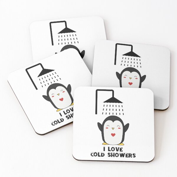 Item preview, I Love Cold Showers - Penguin designed and sold by SpeakLifeHQ.