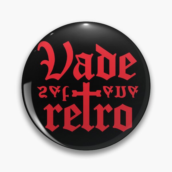 Item preview, Red Vade Retro Satana Exorcism Possession Demons designed and sold by tamparoo.
