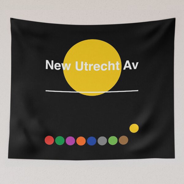 Item preview, New Utrecht Avenue Brooklyn New York Subway designed and sold by ClickForMore.