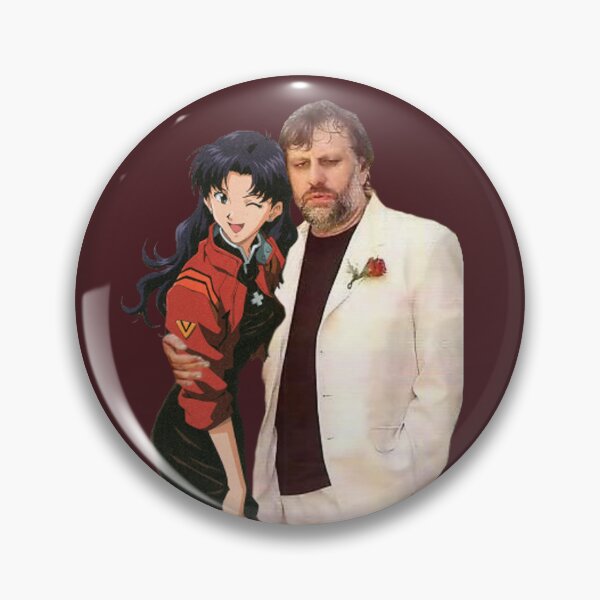 Item preview, Slavoj Zizek with waifu designed and sold by Philosophy G(r)eeks.