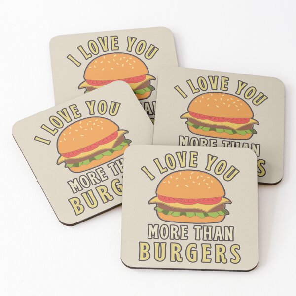 Item preview, I Love You More Than Burgers, Cute Design Perfect For Valentine's Day, Birthday Or Just To Say I Love You designed and sold by TrulyEpoque.