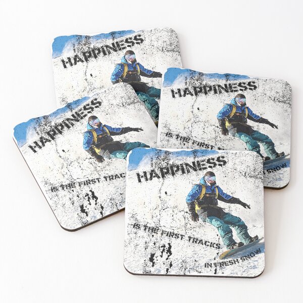 Item preview, Happiness Is The First Tracks In Fresh Snow designed and sold by LuckyKermit.