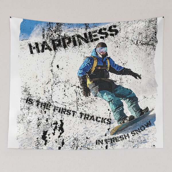Item preview, Happiness Is The First Tracks In Fresh Snow designed and sold by LuckyKermit.
